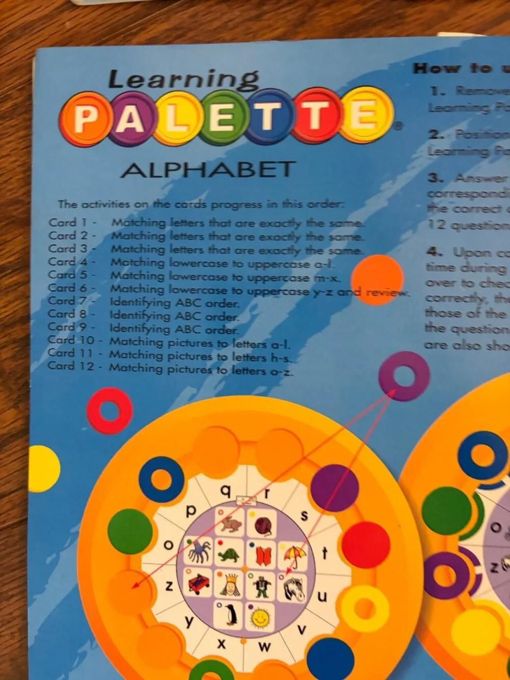 Level 1 Learning Palette Reading Set With 4 Card Packs & 1 Base Set A S4